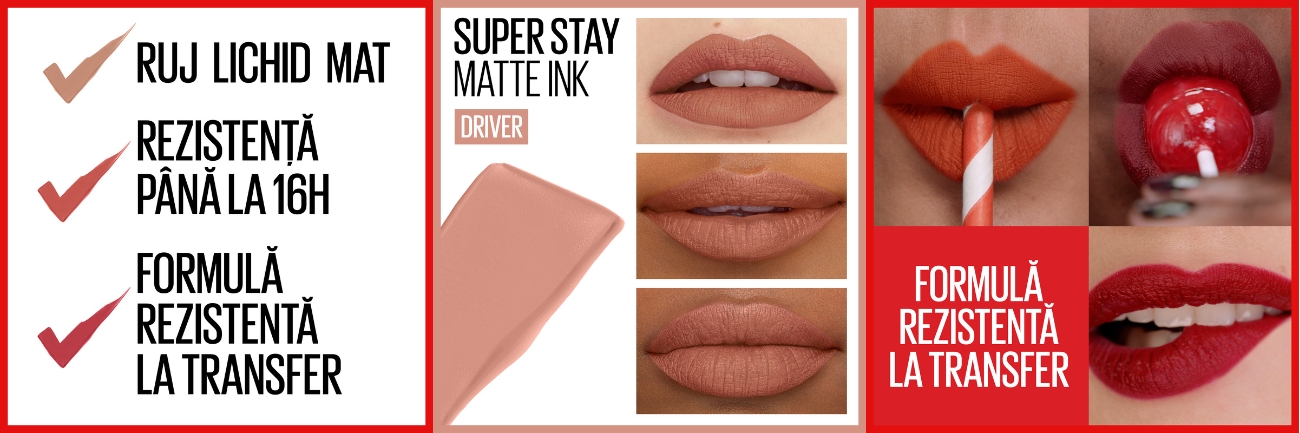 Ruj lichid Mat SuperStay Matte Ink, 55 Driver
